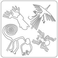 nazca líneas vector