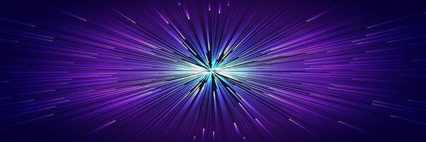 Space backgound radial effect neon line style vector