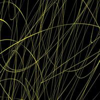 Dynamic abstract lines yellow color vector