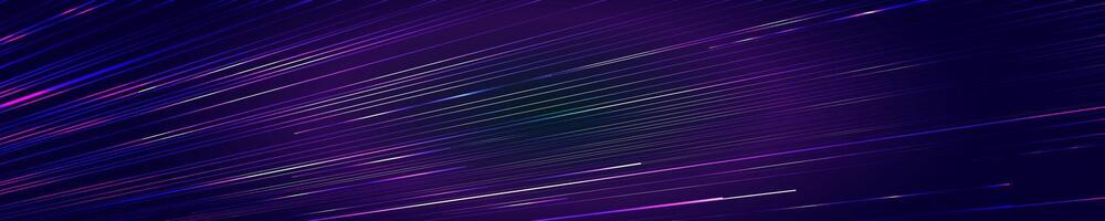 Abstract Neon Diagonal Lines on Dark Background vector