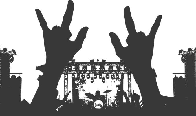 Rock Band Silhouette Vector Art, Icons, and Graphics for Free Download