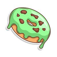 Delicious donut vector hand draw illustration