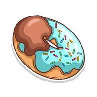 Delicious donut vector hand draw illustration