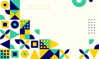 abstract mosaic flat design background vector