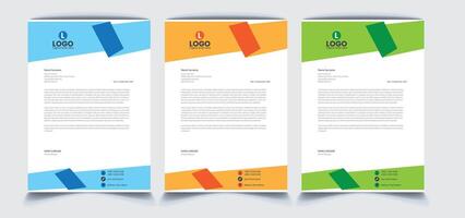 Corporate Letterhead Design vector