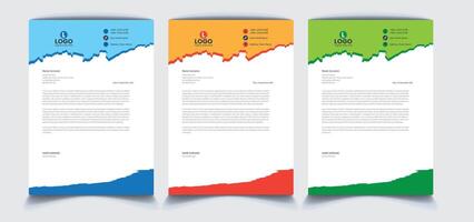 Corporate Letterhead Design vector