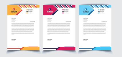 Corporate Letterhead Design vector