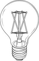 vector light bulb without background
