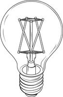 vector light bulb without background