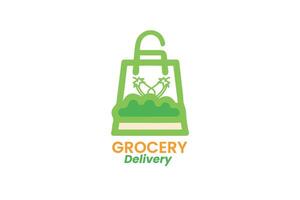 grocery logo design vector