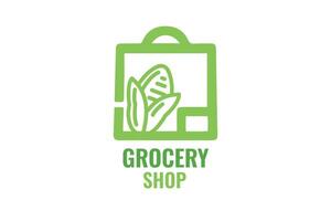 grocery logo design vector