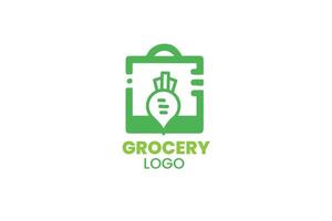 grocery logo design vector