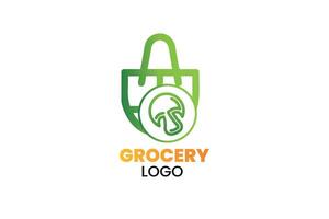 grocery logo design vector