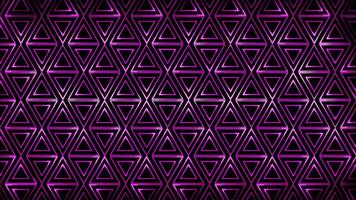 Glowing looping neon effect pattern abstract background, black background. video