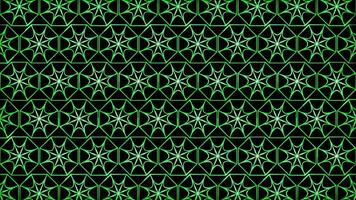 Glowing looping neon effect pattern abstract background, black background. video