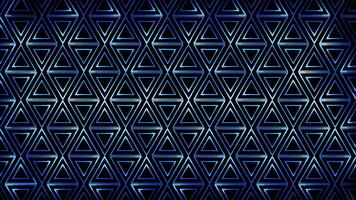 Glowing looping neon effect pattern abstract background, black background. video