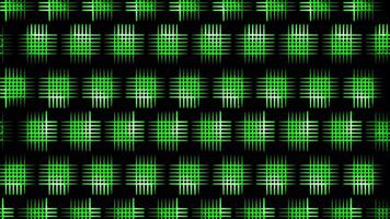 Glowing looping neon effect pattern abstract background, black background. video