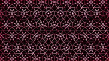 Glowing looping neon effect pattern abstract background, black background. video