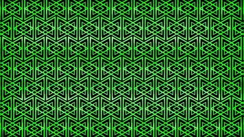 Glowing looping neon effect pattern abstract background, black background. video