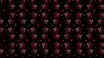 Glowing looping neon effect pattern abstract background, black background. video