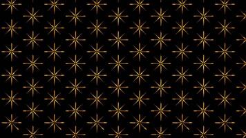 Glowing looping neon effect pattern abstract background, black background. video