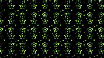 Glowing looping neon effect pattern abstract background, black background. video