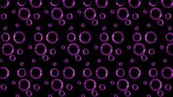 Glowing looping neon effect pattern abstract background, black background. video