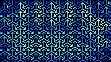 Glowing looping neon effect pattern abstract background, black background. video