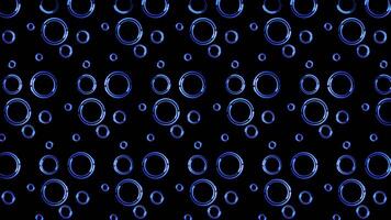 Glowing looping neon effect pattern abstract background, black background. video