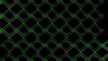 Glowing looping neon effect pattern abstract background, black background. video