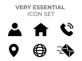 a set of icons that include a phone, email, and a map vector