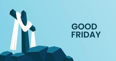 Good Friday  Across Religious Banner Design vector