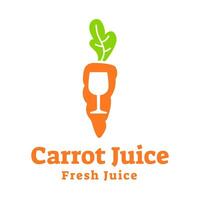 Juice carrot logo, fresh carrot drink logo design vector template isolated on white background.