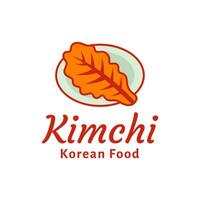 kimchi logo coreano comida vector plantilla, para orgánico sano tradicional hecho en casa comida gráfico diseños inspiración