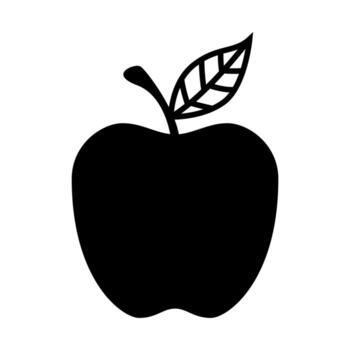 Apple icon vector for web and mobile app. Apple sign and symbols for web design.