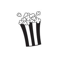 Popcorn icon symbol template for graphic and web design logo vector illustration