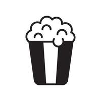 Popcorn icon symbol template for graphic and web design logo vector illustration