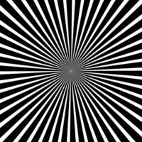 retro sunburst design on black and white color background vector