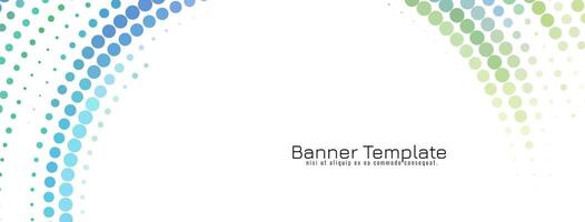 Modern colorful halftone design decorative banner template vector