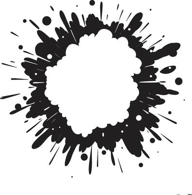 Explo Blast Black Cartoon Blast Kaboom Dynamics Vector Black Icon