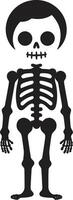 Lovable Skeleton Presence Full Body Quirky Skeletal Embrace Cute Design vector