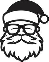 frío kris Kringle vector negro frio Papa Noel ártico espíritu Papa Noel frio Papa Noel icono negro