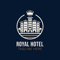 real hotel vector logo, logotipo para hoteles, restaurantes o comida