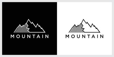 Mountain Logo Template. Vector Illustration