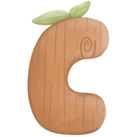 alfabeti albero acquerello così carino png