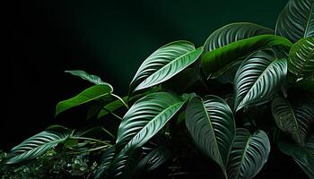 ai generado frescura de naturaleza en vibrante verde, verano belleza al aire libre generado por ai foto