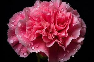 AI generated Delicate Pink carnation. Generate Ai photo