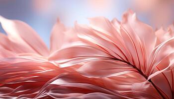 AI generated Vibrant pink flower head showcases elegance and beauty in nature generated by AI photo