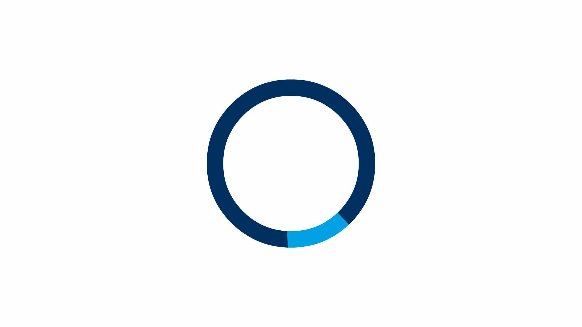 Blue loading wheel animation. Suitable for all projects requiring ...