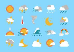 Weather Icon App Element Set vector